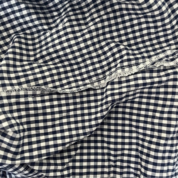 VINEYARD VINES sz 10 Classic Navy Gingham Long Sleeve Button Down - Picture 7 of 8